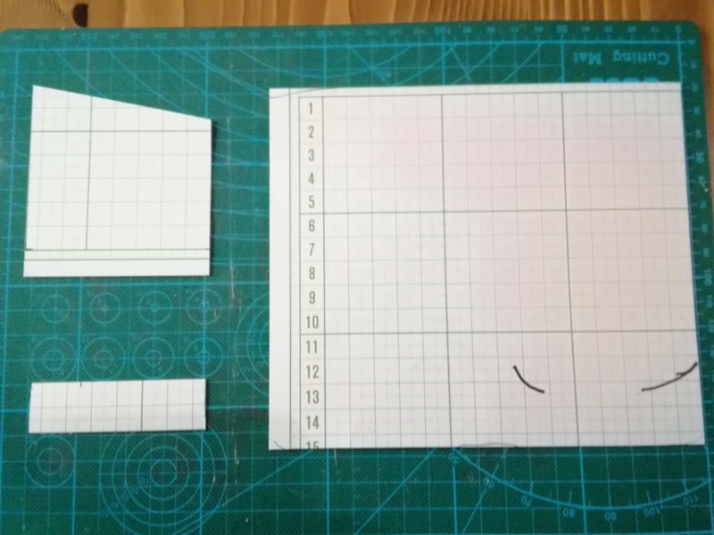 スマホケースの型紙の展開図